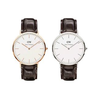 ĐỒNG HỒ NAM NỮ CAO CẤP DANIEL W CLASSIC WHITE DÂY DA FULLBOX TEM