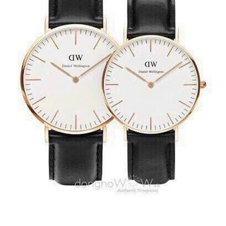ĐỒNG HỒ NAM NỮ CAO CẤP DANIEL W CLASSIC WHITE DÂY DA FULLBOX TEM