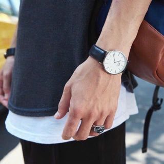 ĐỒNG HỒ NAM NỮ CAO CẤP DANIEL W CLASSIC WHITE DÂY DA FULLBOX TEM