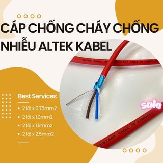 Dây cáp tín hiệu dùng cho báo cháy chống cháy chống nhiễu 2 lõi