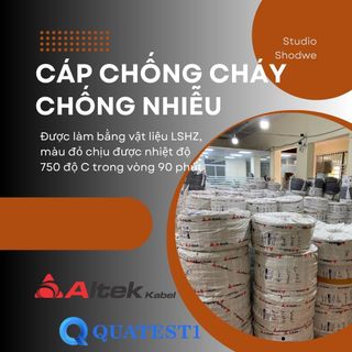 Dây cáp tín hiệu dùng cho báo cháy chống cháy chống nhiễu 2 lõi