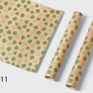 XẤP 45 TỜ GIẤY GÓI QUÀ KRAFT IN 2 MẶT, mỗi xấp 1 hình không mix