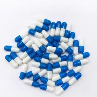 Vỏ nang cứng màu xanh dương- trắng