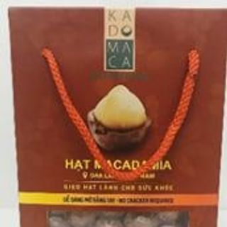 Hạt mắc ca rang tách nứt  hộp giấy 500g