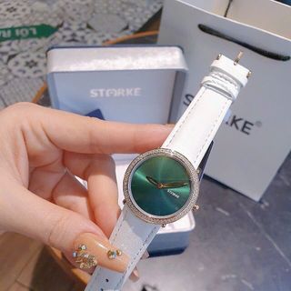 SĂN SALE ĐỒNG HỒ NỮ CHÍNH HÃNG STARKE DÂY DA TRÒN ĐẦY ĐỦ HỘP TÚI