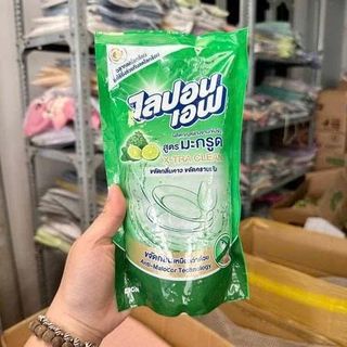 Nước Rửa Bát Lipon F Hương Chanh Túi Thái Lan (Thùng 24 Túi x 500ml)