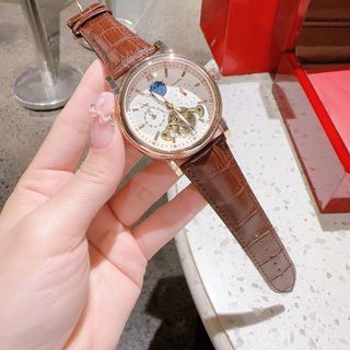 XẢ KHO ĐỒNG HỒ NAM TRUNG CẤP FATEK DÂY DA SỐ VẠCH AUTOMATIC