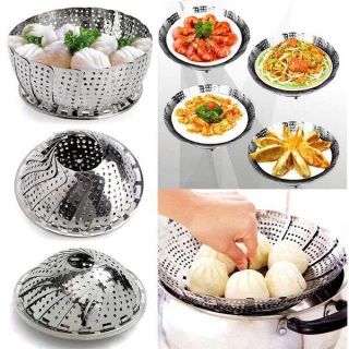 XỬNG HẤP, VỈ HẤP INOX 3 CHÂN 24CM CÓ HỘP
