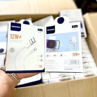 Cáp sạc siêu nhanh Sendem TE-1M 12W chân IPhone
