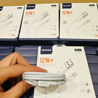 Cáp sạc siêu nhanh Sendem TE-1M 12W chân IPhone