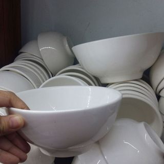 Hàng Mộc Cơm Sứ Trắng Dày Chén Sứ, Chén Sành, Tô Sứ, Tô Sành, Bát Sứ, Bát Sành