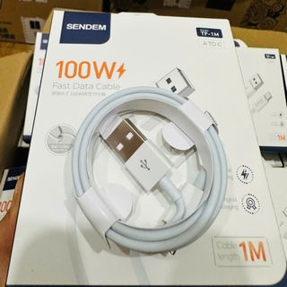 Cáp sạc siêu nhanh Sendem TF-1M 100W chân TypeC