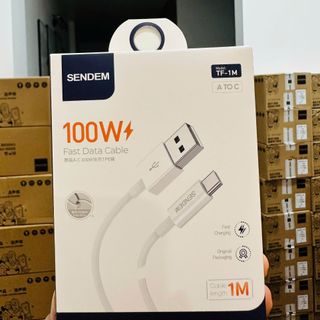 Cáp sạc siêu nhanh Sendem TF-1M 100W chân TypeC
