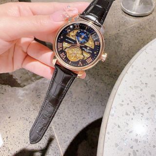 XẢ KHO ĐỒNG HỒ NAM TRUNG CẤP FATEK DÂY DA SỐ LA MÃ AUTOMATIC