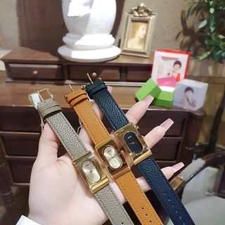 ĐỒNG HỒ NỮ CHÍNH HÃNG MISHALI MẶT CHỮ NHẬT NIỀNG VÀNG FULLBOX