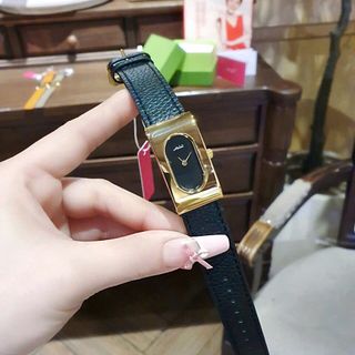 ĐỒNG HỒ NỮ CHÍNH HÃNG MISHALI MẶT CHỮ NHẬT NIỀNG VÀNG FULLBOX