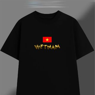 Áo thun in Việt Nam cổ tròn nam nữ thời trang