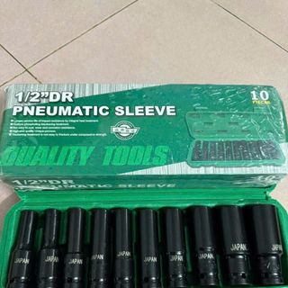 BỘ 10 ĐẦU KHẨU TUÝP 12 DÙNG CHO MÁY SIẾT BULONG