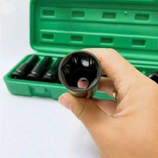 BỘ 10 ĐẦU KHẨU TUÝP 12 DÙNG CHO MÁY SIẾT BULONG