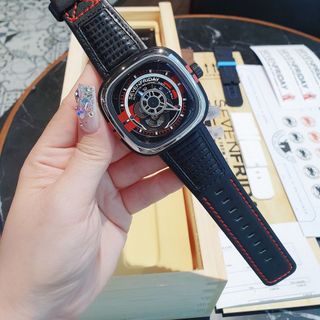 ĐỒNG HỒ NAM SIÊU CẤP SEVEN PRIDAY XANH ĐỎ TẶNG DÂY FULLBOX MÁY CƠ