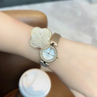 ĐỒNG HỒ NỮ CHÍNH HÃNG SCOTTIE DÂY DA MẶT HỘT MỞ FULLBOX