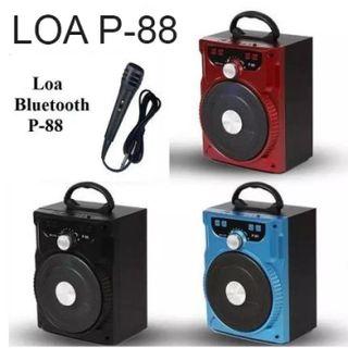LOA P88 KIOMIC KÈM 1 MIC CÓ DÂY, LOA BLUETOOTH P88 KIOMIC KÈM 1 MIC CÓ DÂY