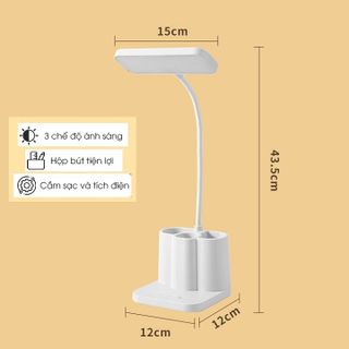 Đèn học điều chỉnh 360 độ sạc pin