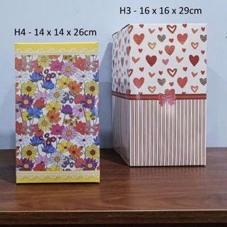 HỘP QUÀ GIẤY GẤU ĐẠI (H3)  (16x16x29)CM