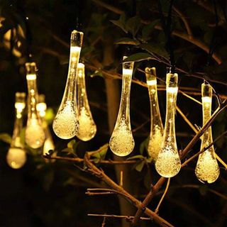 DÂY ĐÈN GIỌT NƯỚC 10M SÁNG VÀNG CÓ NỐI