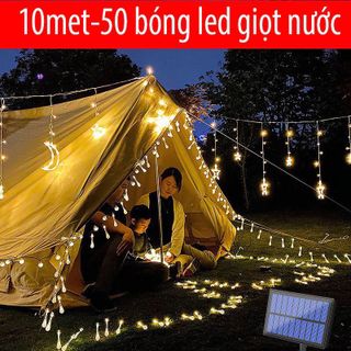 DÂY ĐÈN GIỌT NƯỚC 10M SÁNG VÀNG CÓ NỐI