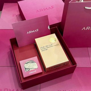 SET NƯỚC HOA CHÍNH HÃNG ARMAF CLUB THE NUIT TẶNG KÈM KHĂN LỤA HỘP HỒNG