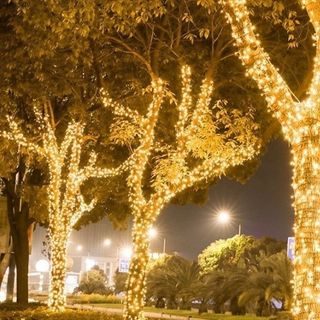 DÂY ĐÈN CHỚP LỤC GIÁC 50M SÁNG VÀNG
