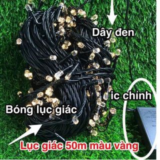 DÂY ĐÈN CHỚP LỤC GIÁC 50M SÁNG TRẮNG