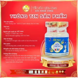 Giỏ Tiết Kiệm Mini 6 Hũ Yến Like Nest Vị  Kids Vani 35%