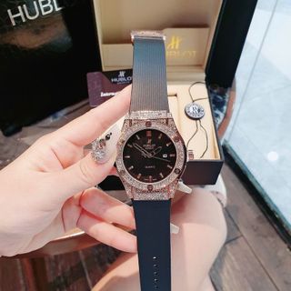 SALE BỎ MẪU HÀNG XI ĐỒNG HỒ NAM NỮ THỜI TRANG HUPLOT VIỀN HỘT NHỎ