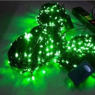 DÂY ĐÈN CHỚP LỤC GIÁC 10M MÀU XANH LÁ