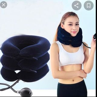 Gối hơi 3 tầng kéo giãn đốt sống cổ, giảm đau mỏi cổ vai gây