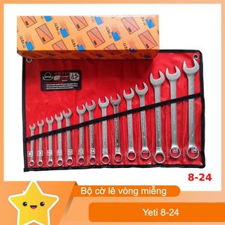Bộ cờ lê Yeti 14 CÂY từ số 8-24 vòng miễn Yeti 8-24