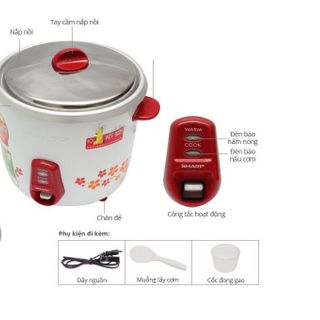 NỒI CƠM ĐIỆN NẮP RỜI 1,8L SHARP KSH- D18V