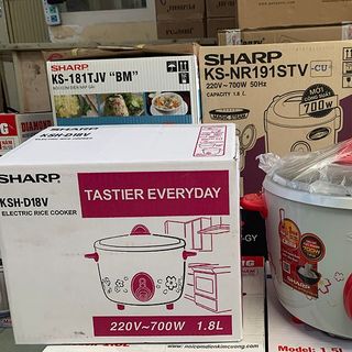 NỒI CƠM ĐIỆN NẮP RỜI 1,8L SHARP KSH- D18V