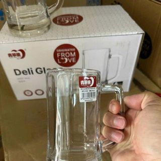 BỘ 6 LY THỦY TINH UỐNG BIA DELI ZB18