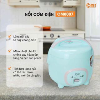 NỒI CƠM ĐIỆN 1.8L NẮP GÀI COMET CM8007