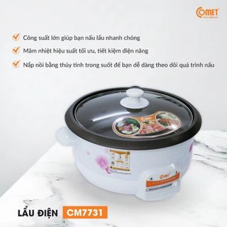 NỒI LẨU ĐIỆN ĐA NĂNG 3,5L COMET CM7731