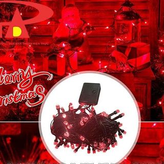 DÂY ĐÈN CHỚP LỤC GIÁC 50M MÀU ĐỎ