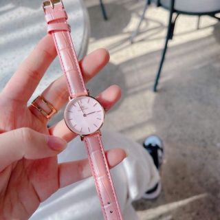 ĐỒNG HỒ NỮ CAO CẤP DANIEL W PETITE DA MẶT HỒNG TRÒN ROUGE FULLBOX TEM