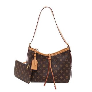 Set túi ví công sở tote hoạ tiết hoa nâu thời trang hot trend