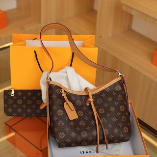 Set túi ví công sở tote hoạ tiết hoa nâu thời trang hot trend