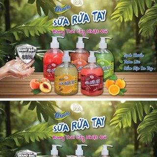 Nước Rửa Tay Trái Cây Orochi, Sữa Rửa Tay Trái Cây Orochi 500ml