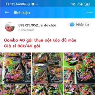 Thun cột tóc gói giá rẻ
