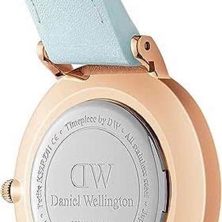 ĐỒNG HỒ NỮ CAO CẤP DANIEL W PETITE DÂY DA MẶT XANH TRÒN BLUEBELL FULLBOX TEM